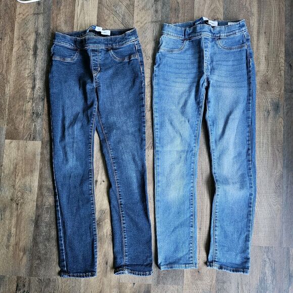 Old Navy Other - Old Navy Skinny Jeans Bundle Set 2 Pack Medium Dark Wash Kids L 10-12